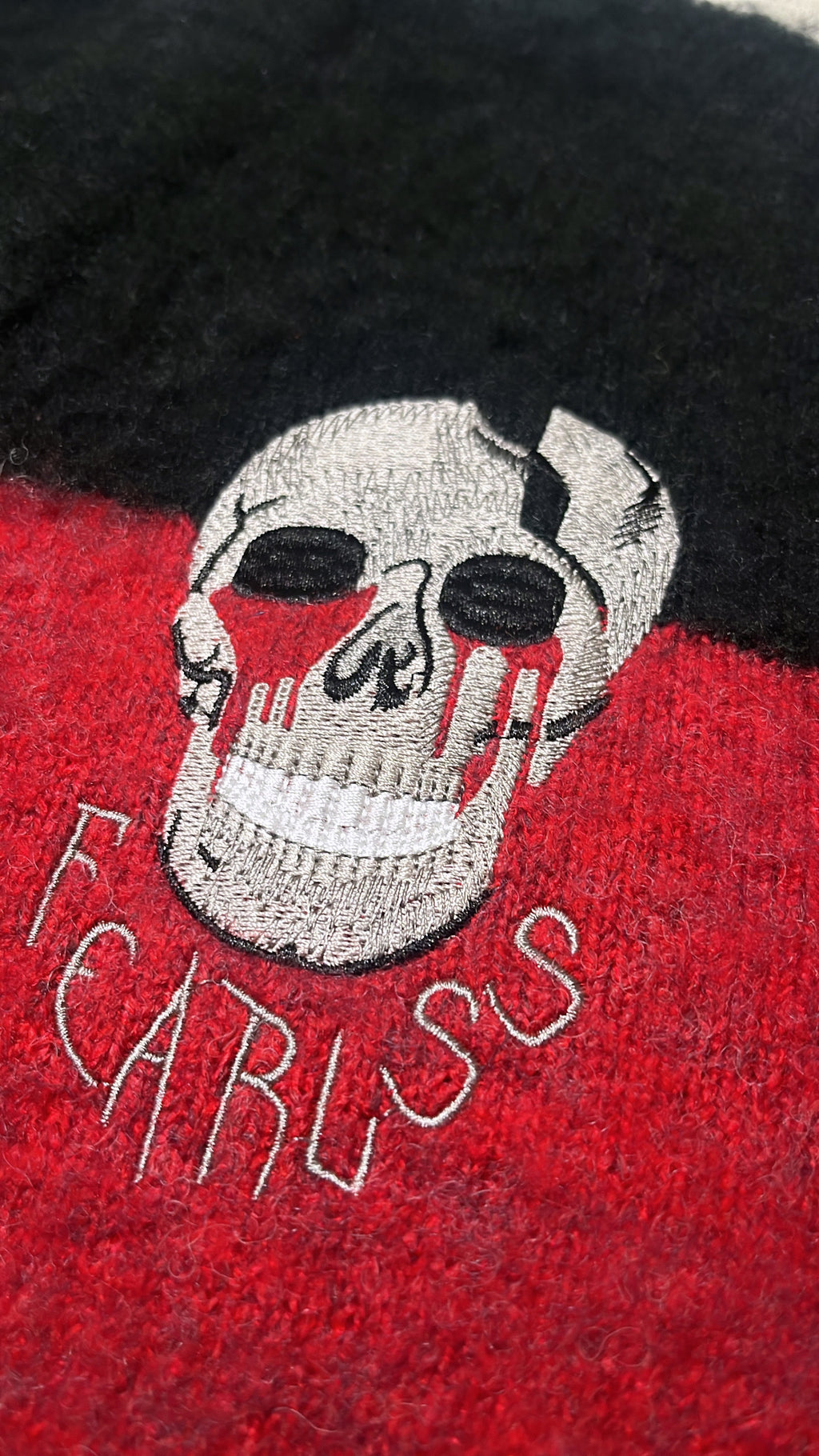 Skull knitwear sweater