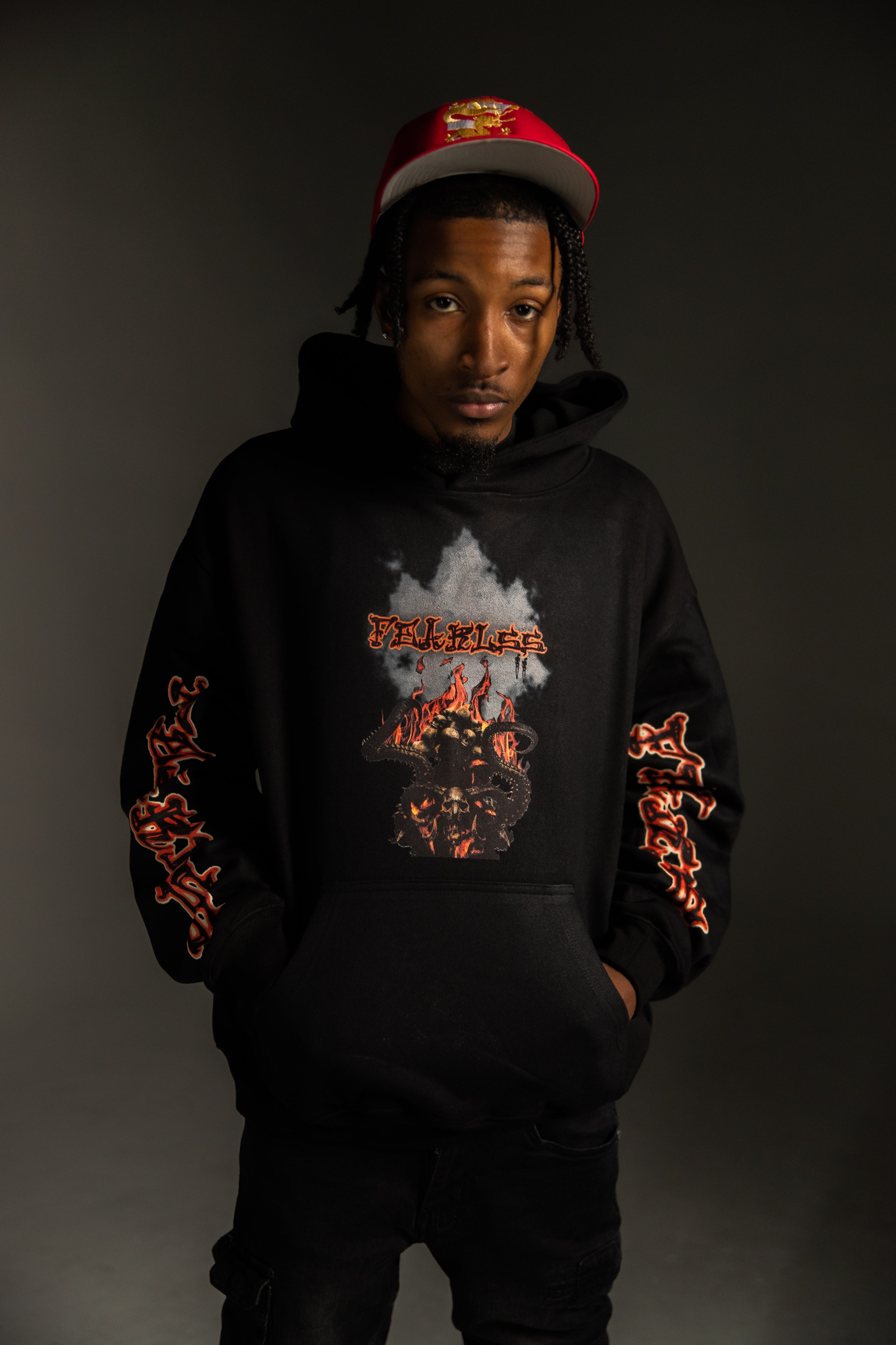 Fearlss black hoodie